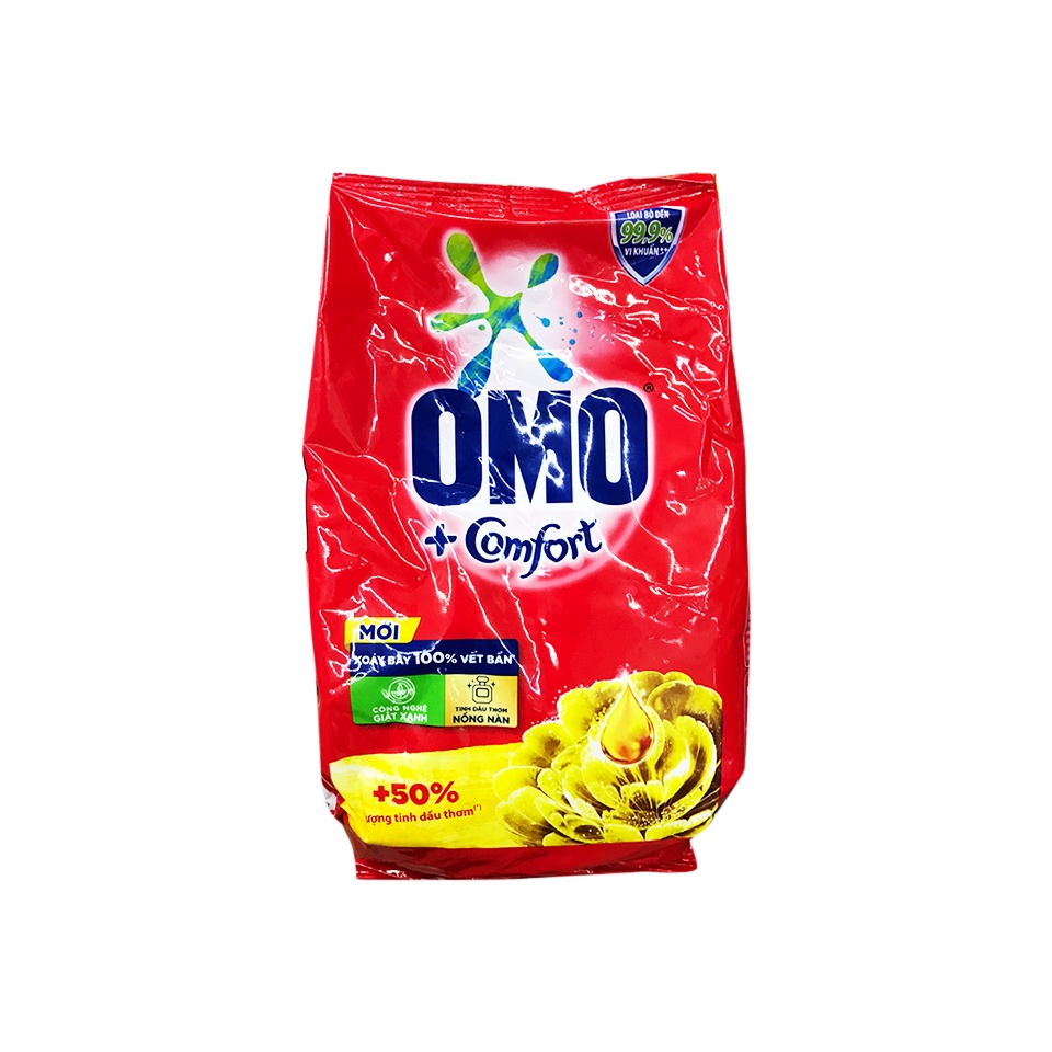 Bột giặt Omo Comfort tinh dầu thơm nồng nàn gói 720g