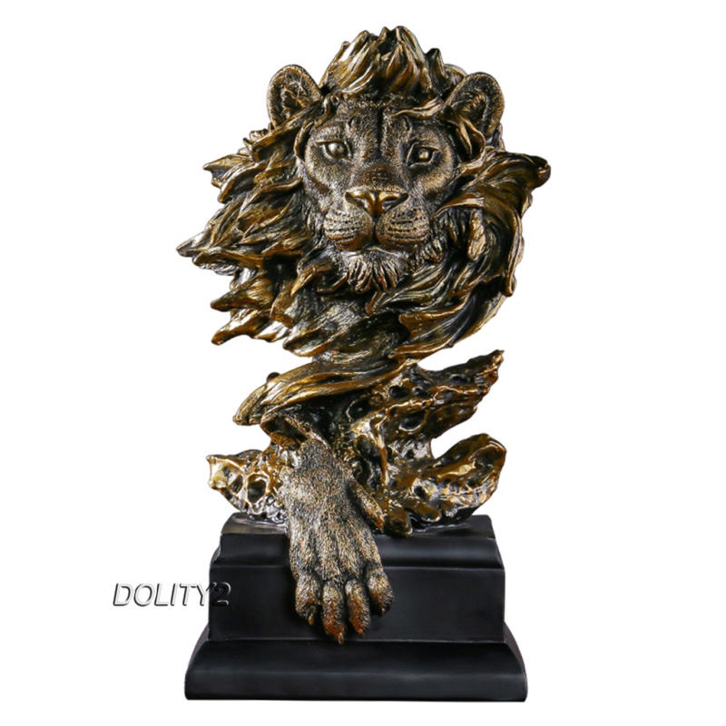 Tượng sư tử phong thủy dùng trang trí tủ sách