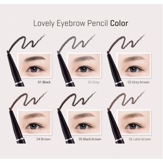 Chì kẻ lông mày 2 đầu Tony Moly Lovely Eyebrow Korea