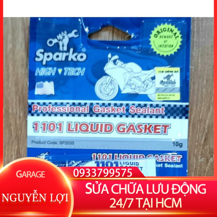 [ SỬA CHỮA LƯU ĐỘNG 24/7 HCM ] Keo dán ron xe máy Sparko 1101 10gr GARA NGUYỄN LỢI