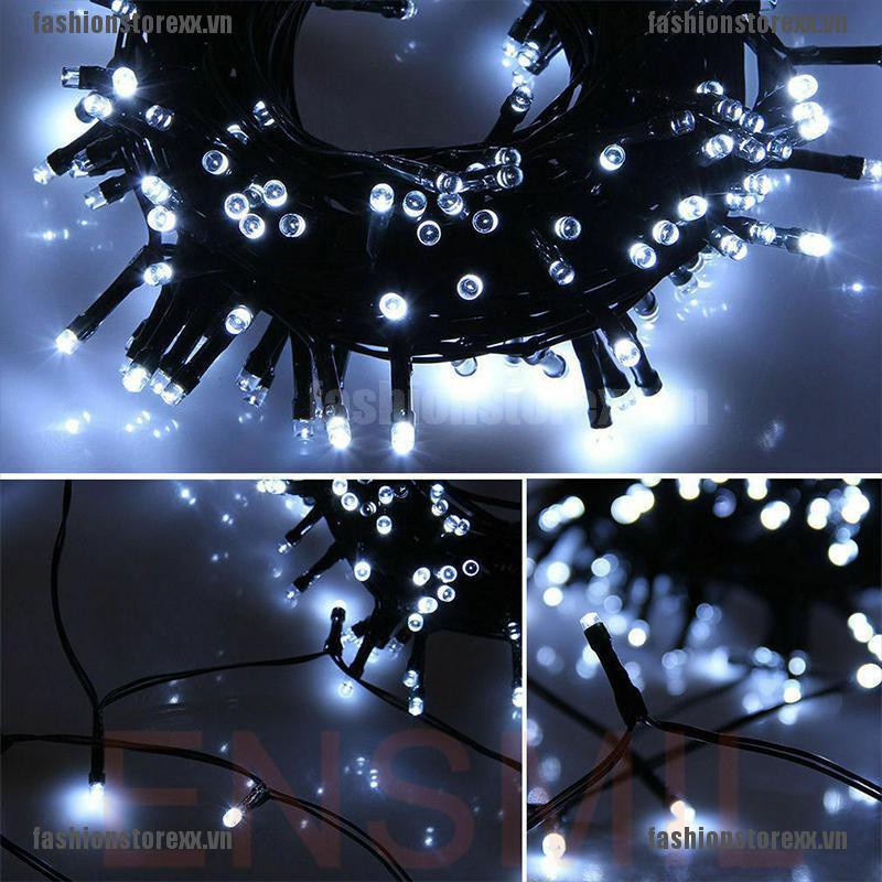 FASSI 50 LED Solar Fairy Lights Chain Christmas Tree Chain Outdoor Garden Party VN