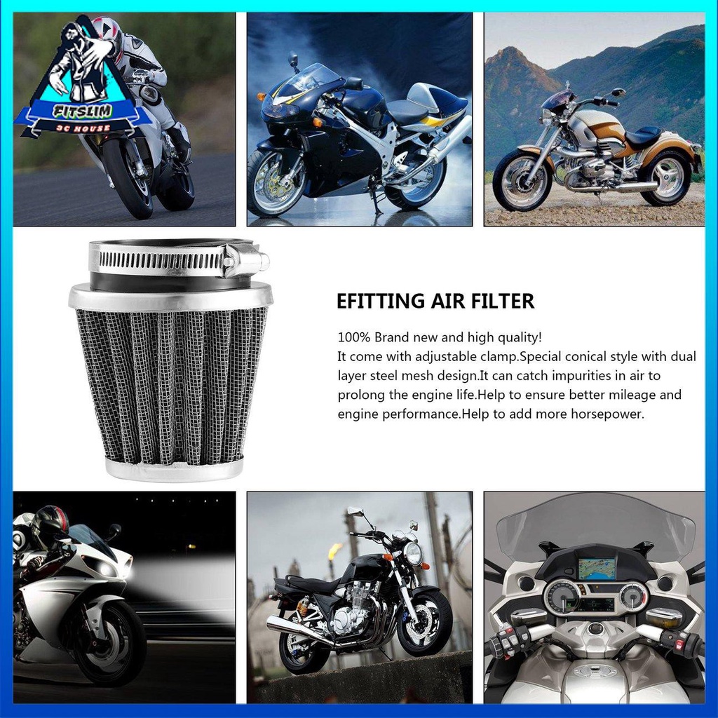 Universal35/39/42/44/48/50/52/54/60mm Bộ lọc không khí đầu nấm dành cho xe máy