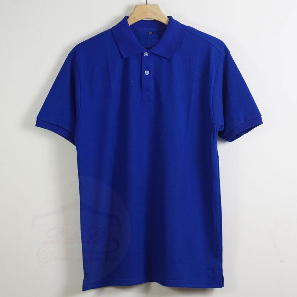 Áo thun ngắn tay có cổ màu Xanh bích (S,M,L,XL,XXL) thun cá sấu 4 chiều cao cấp đẹp giá tốt ❕ '