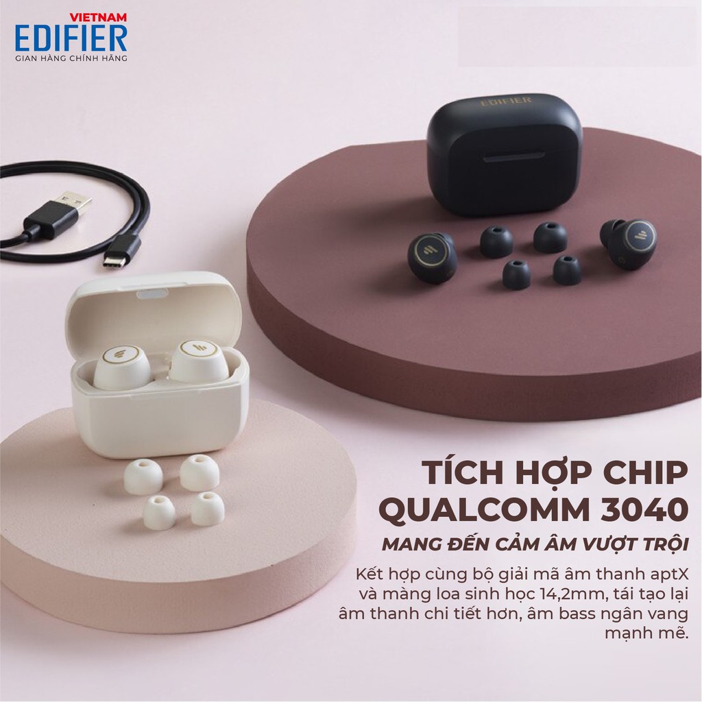 Tai Nghe True Wireless Edifier TWS1 PRO Bảo Hành 12 Tháng Chính Hãng Trần Du Audio