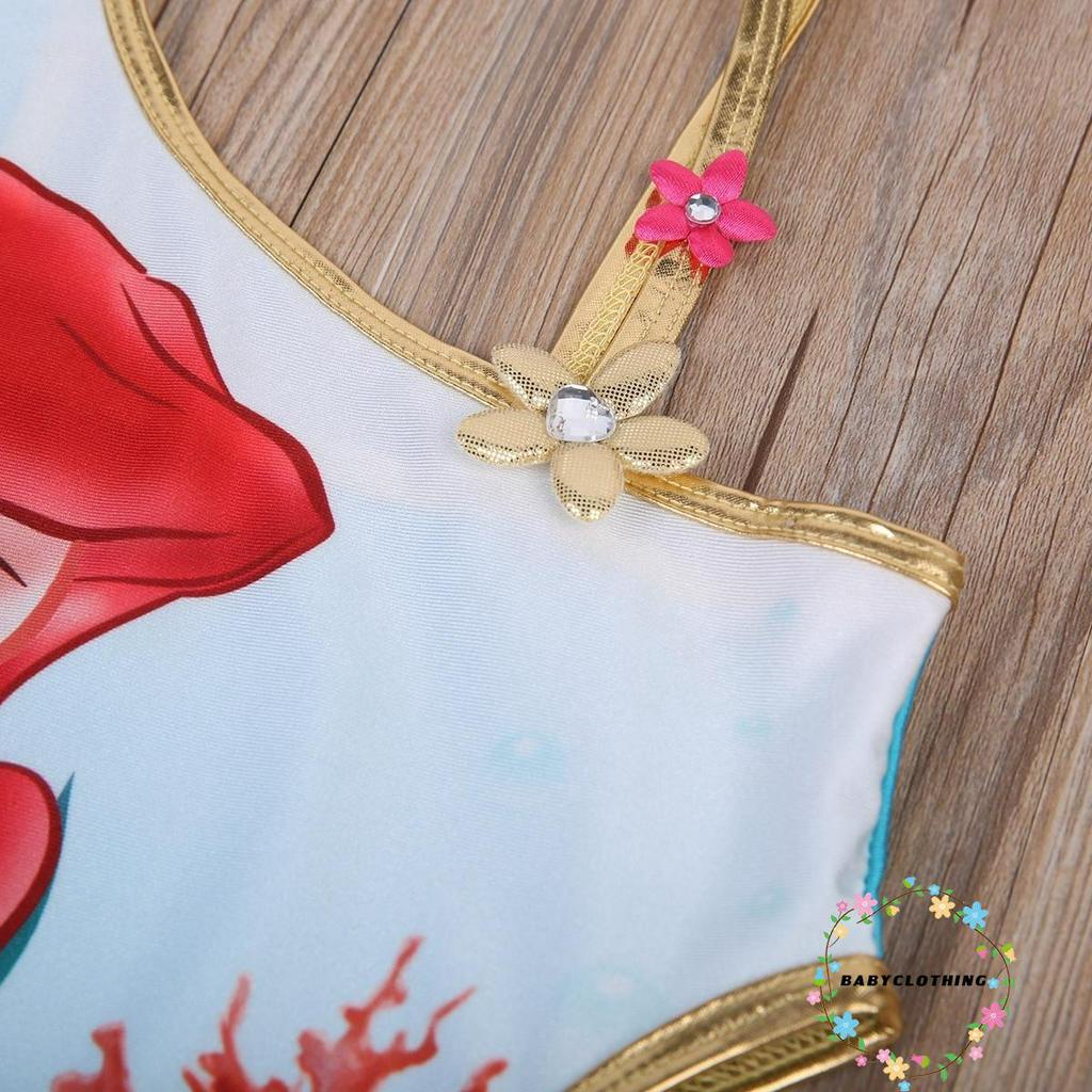 Đồ Bơi Một Mảnh Họa Tiết Nàng Tiên Cá Dễ Thương Dành Cho Bé Gái