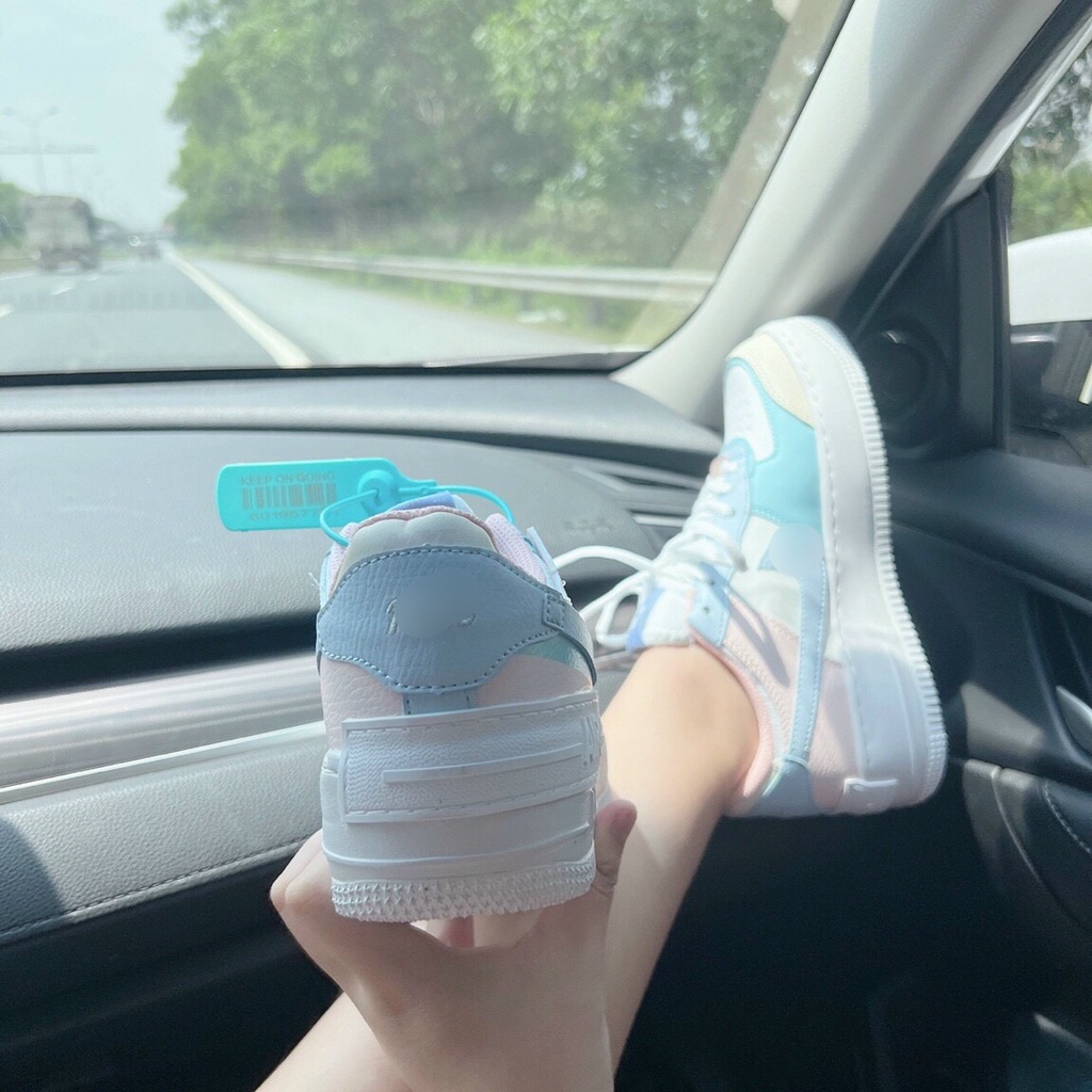 Giày thể thao Ni.ke af1 xanh vàng, giày sneaker xanh vàng full billbox