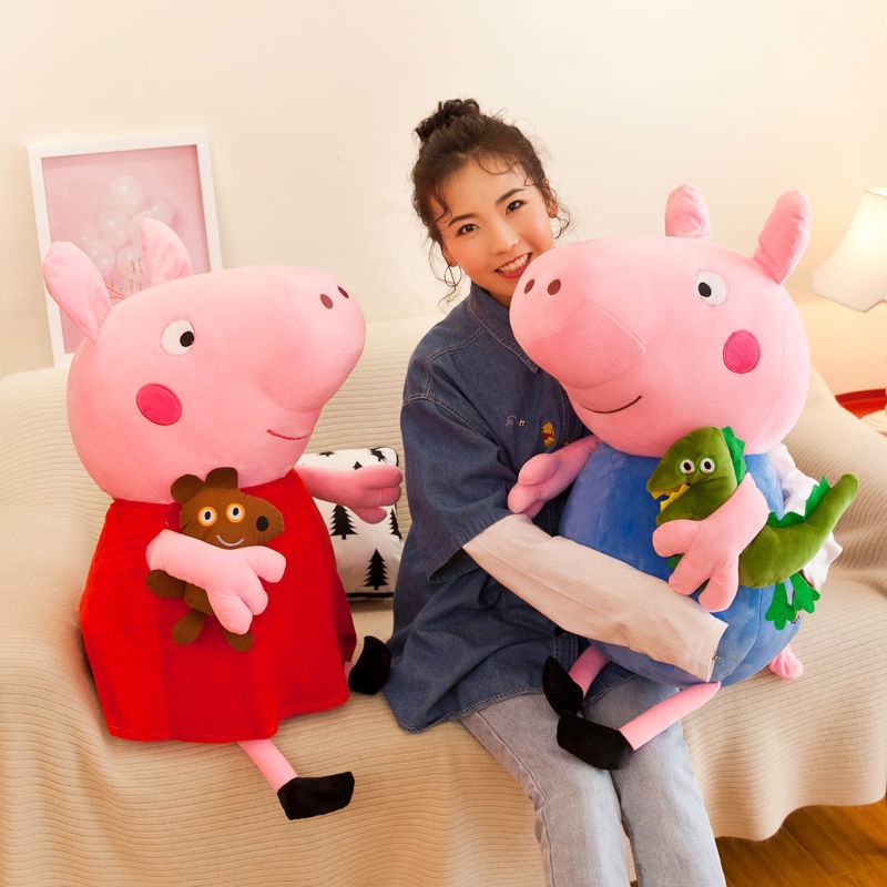 Thú Nhồi Bông Hình Heo Peppa 20cm Dễ Thương Cho Bé