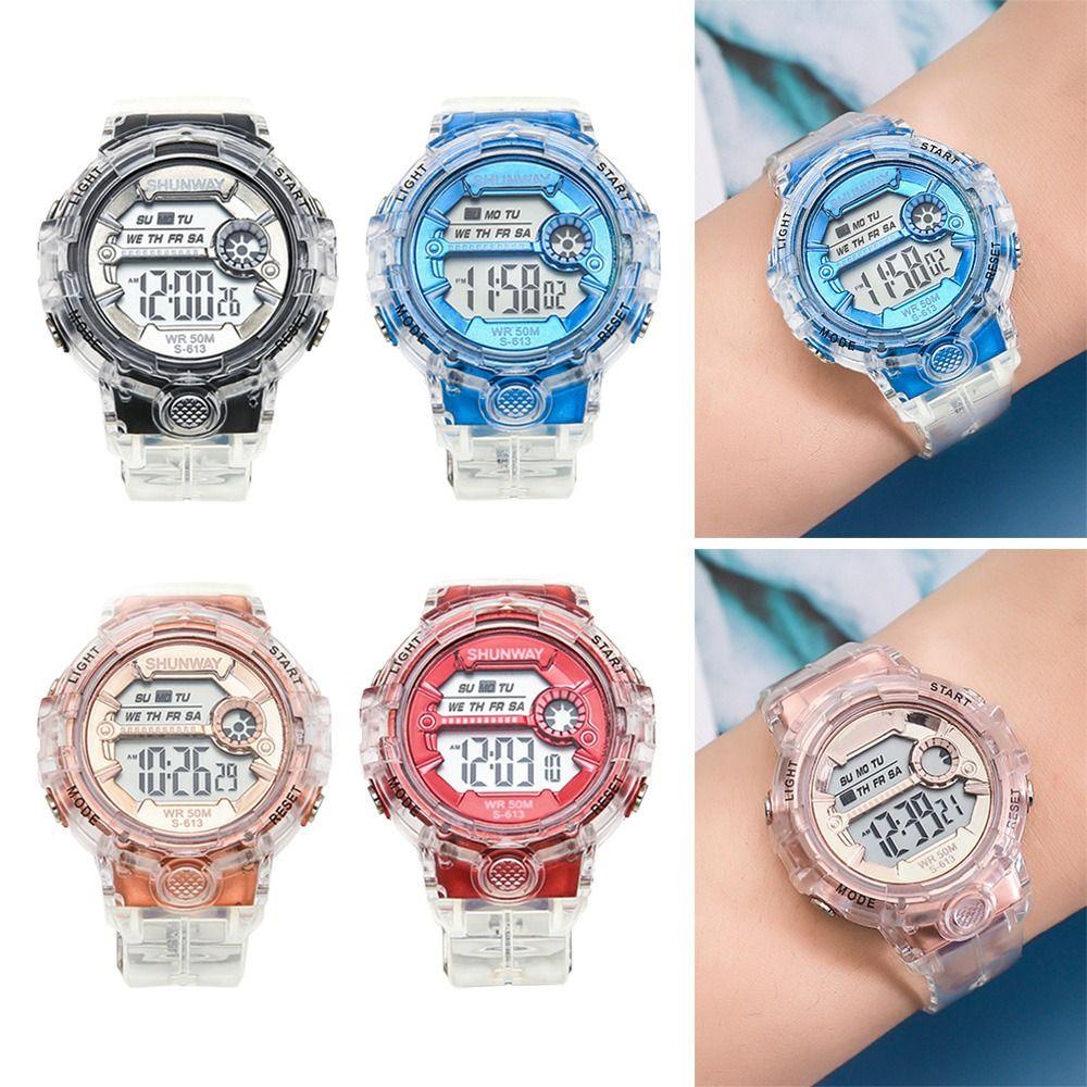Đồng Hồ Đeo Tay Điện Tử Có Đèn LED Phát Sáng Dành Cho Nam Và Nữ
