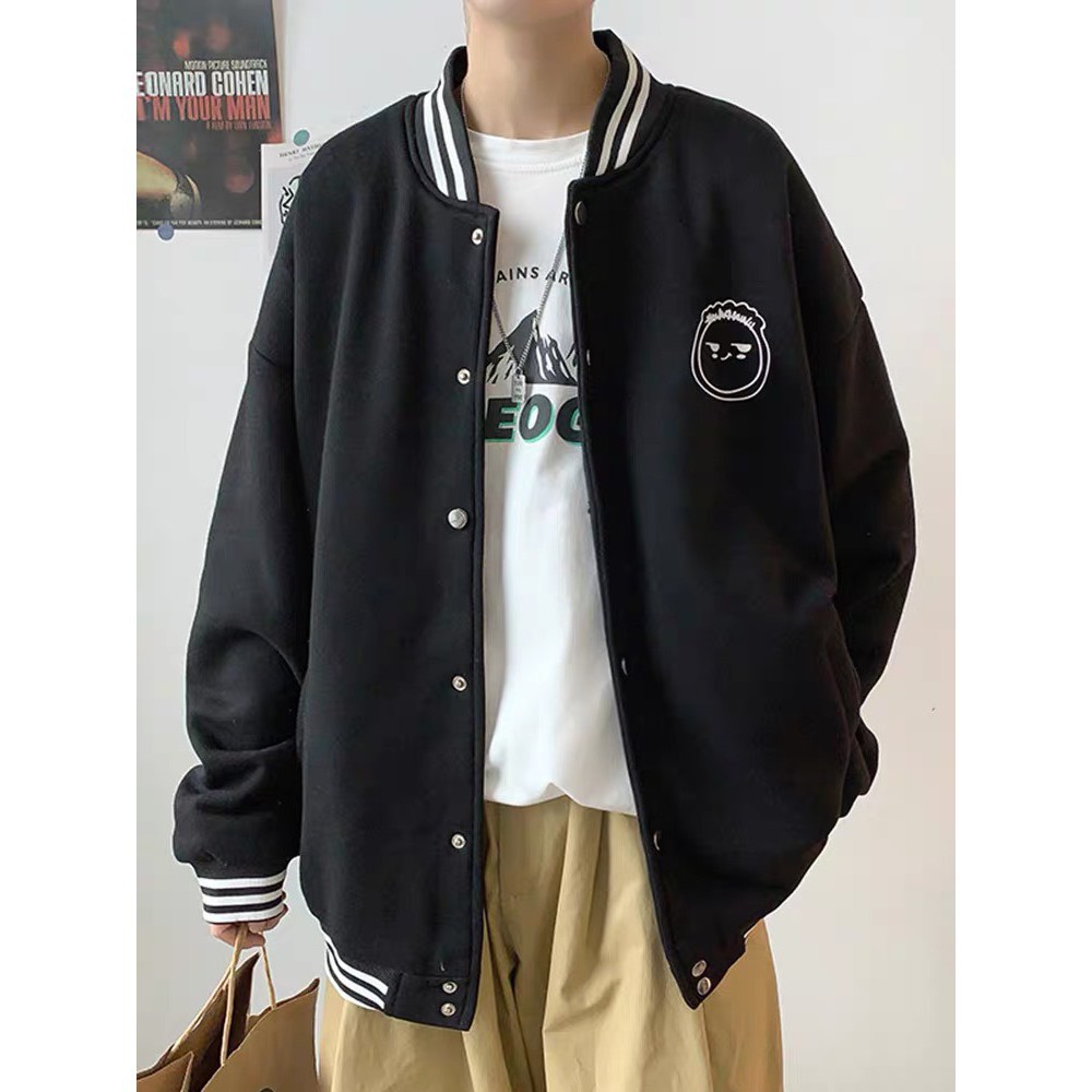 Áo Khoác BOMBER FACE Tay Dài Form Rộng Ulzzang (Ảnh Thật) | BigBuy360 - bigbuy360.vn