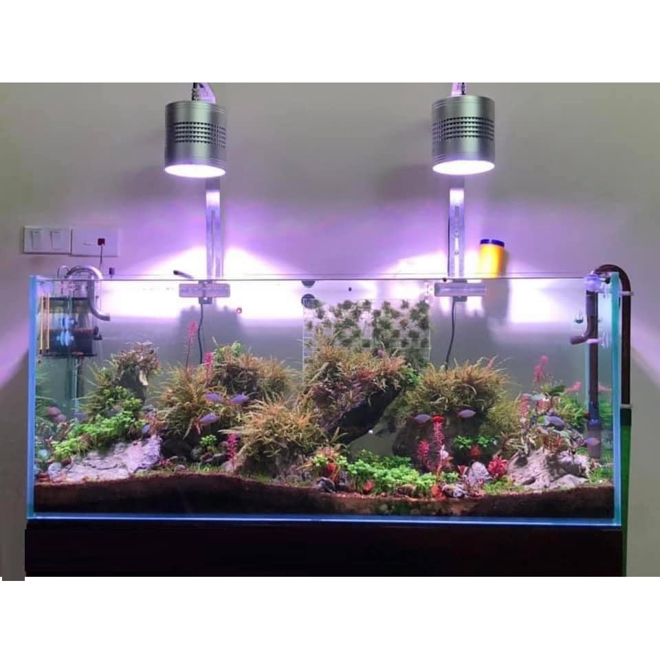 Đèn Week T90 Pro  - LED RGB-UV cao cấp - đèn week treo dạng LON - phụ kiện thủy sinh - shopleo