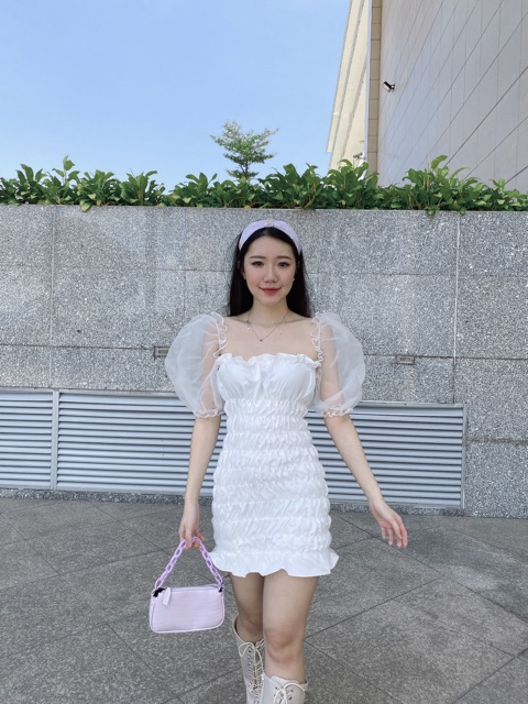 Đầm dập thun Bonnie