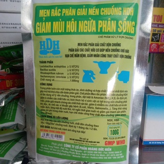 Men rải chuồng, khử mùi hôi ngừa phân sống của gà 100gam