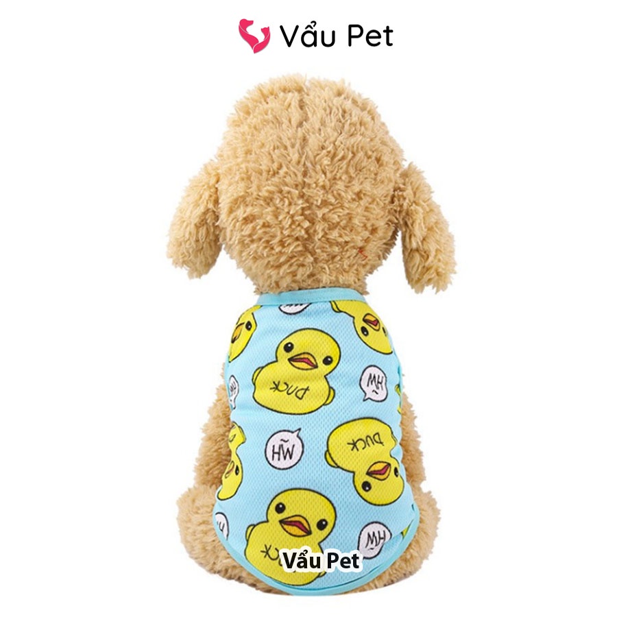 Áo cho chó mèo ba lỗ Vịt - Quần áo cho chó poodle, con, lớn, mèo, thú cưng Vẩu Pet Shop