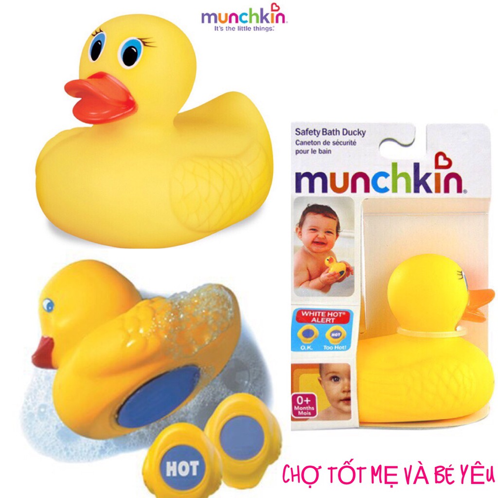 ĐỒ CHƠI NHÀ TẮM/VỊT VÀNG BÁO NÓNG MUNCHKIN MỸ