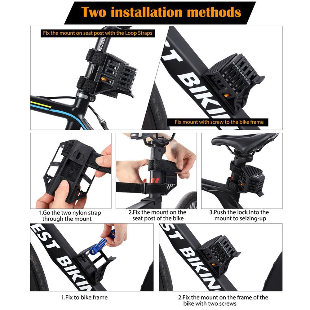 Khóa Xe Đạp Có 3 Chìa Thiết Kế Gấp Gọn Tiện Dụng