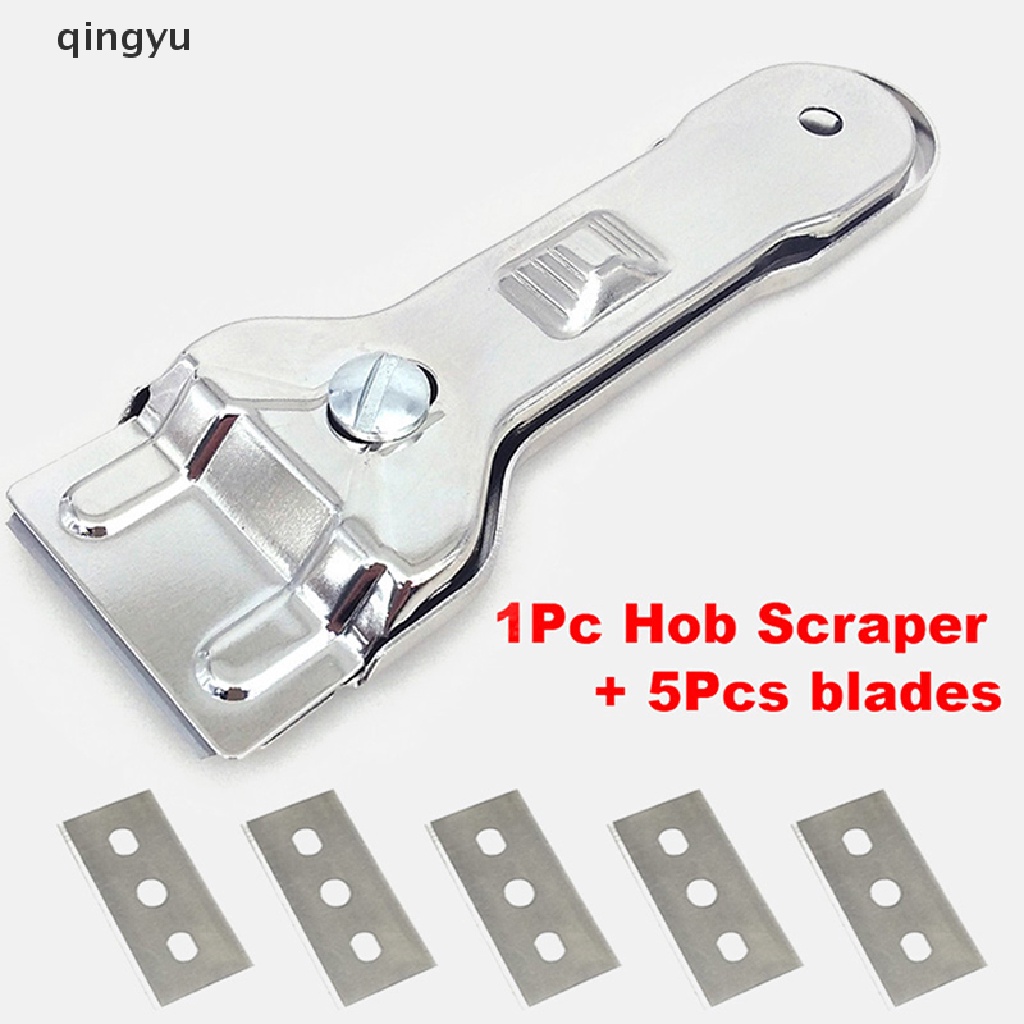 qingyu Hob Scraper Cleaner Remover Glass Ceramic With 5pcs Blade Cleaning Oven Cooker PLI