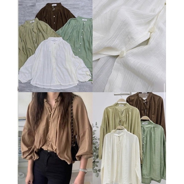 [HÀNG SẴN]ÁO BABYDOLL ĐŨI TAY PHỒNG CÚC DỌC 106 SIÊU XINH