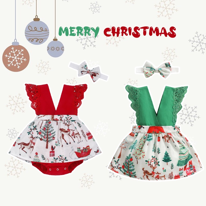 Bộ áo liền quần sát nách in hoạt hình + băng đô cho bé