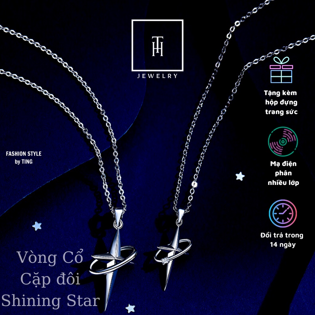 Dây chuyền HK Bạc CẶP ĐÔI NAM NỮ CD02