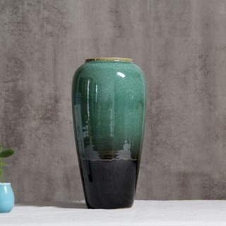 Bình gốm xanh ngọc men hỏa biến cao 33cm [ Hà Nội - Ship Toàn Quốc ]