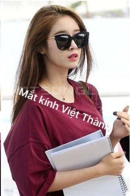 mắt Kính mát nam nữ thời trang unisex chống nắng chuẩn uv400 AN TOÀN cho mắt kính râm chân vàng V4