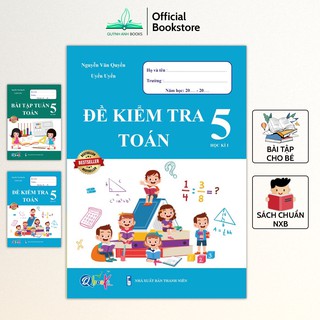 Sách - Combo bài tập tuần và đề kiểm tra toán lớp 5 học kỳ 1 - NPH Qbooks