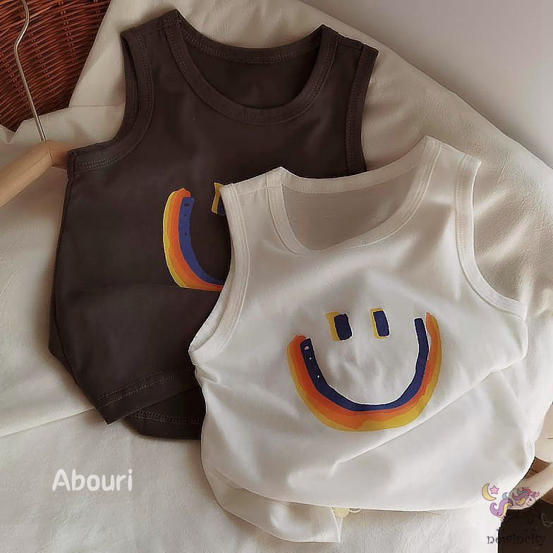 Áo sát nách phong cách Hàn Quốc thể thao thời trang năng động cho bé