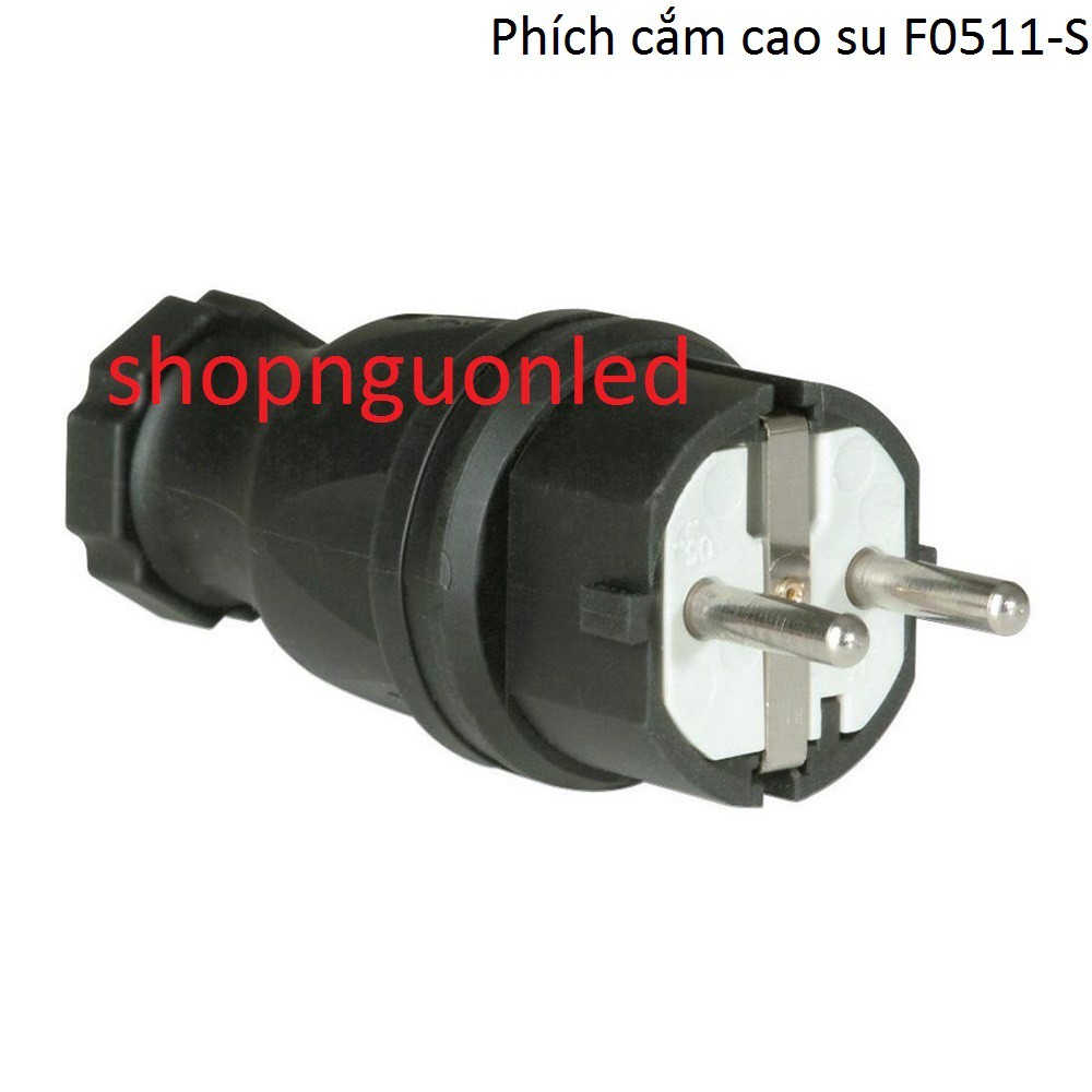 Phích cắm công nghiệp cao su di động Hiệu Panasonic F0511-S/ F0512-S, phích cắm 2 pha cách điện tốt và chống va đập.