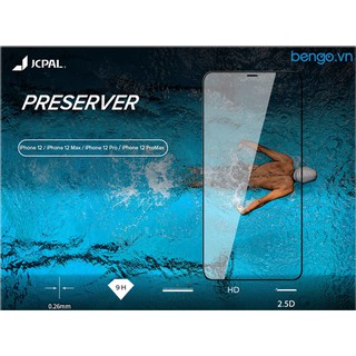 Dán cường lực iPhone 12 Mini JCPAL Preserver Full màn hình
