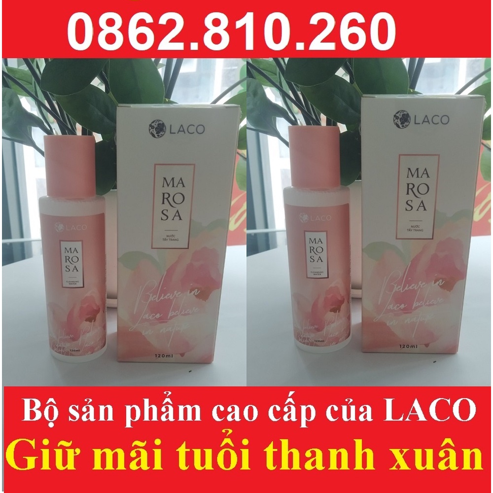 Nước tẩy trang Marosa LACO, dùng cho mọi loại da làm sạch sâu, dưỡng ẩm giúp da sáng trắng tự nhiên | BigBuy360 - bigbuy360.vn
