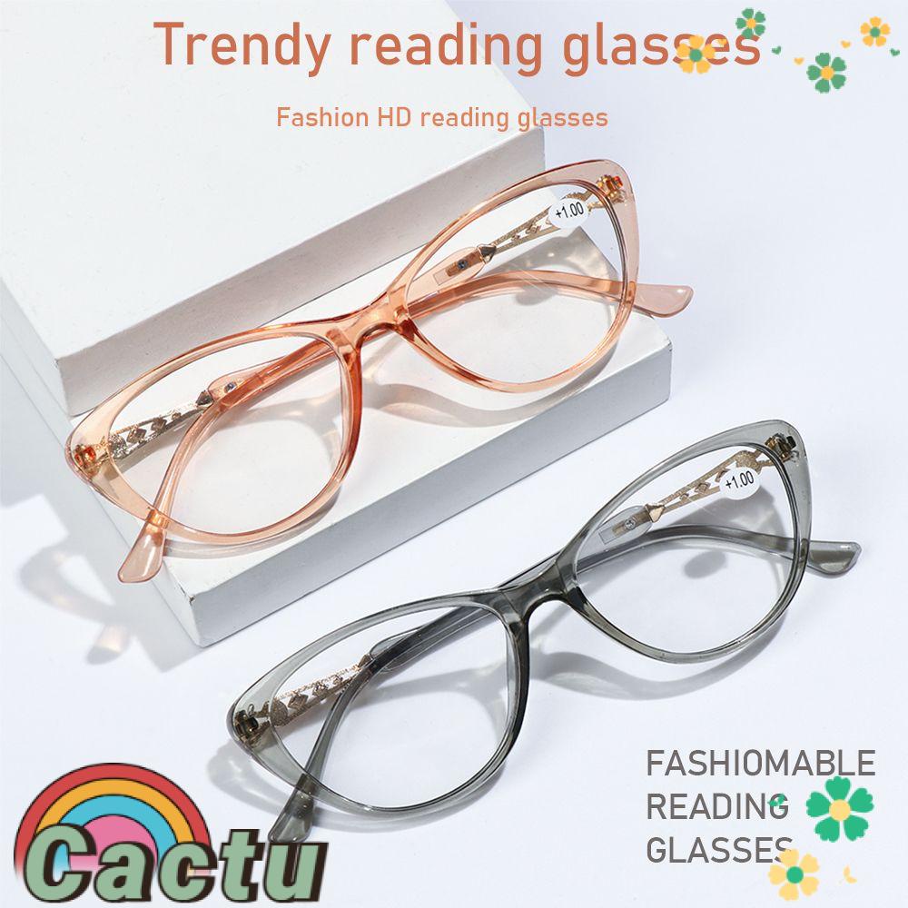 Kính Đọc Sách Mắt Mèo Trong Suốt Nhỏ Gọn 1.0~4.0