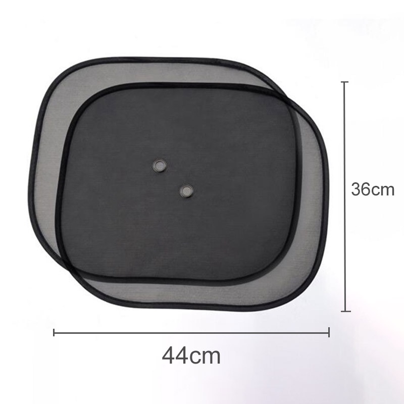 [HCM]1 bộ 2 tấm che nắng bên cửa sổ xe tấm che nắng lưới kem chống nắng và muỗi (44x36cm) màu đen SK-QC-ZYB1016