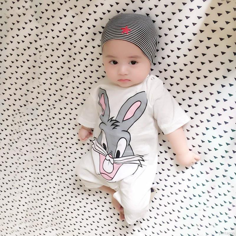 [Mã FASHIONT4FA2 giảm 10K đơn 50K] Bộ Áo Liền Quần Tay Ngắn Hoạ Tiết Hoạt Hình Dành Cho Trẻ Sơ Sinh