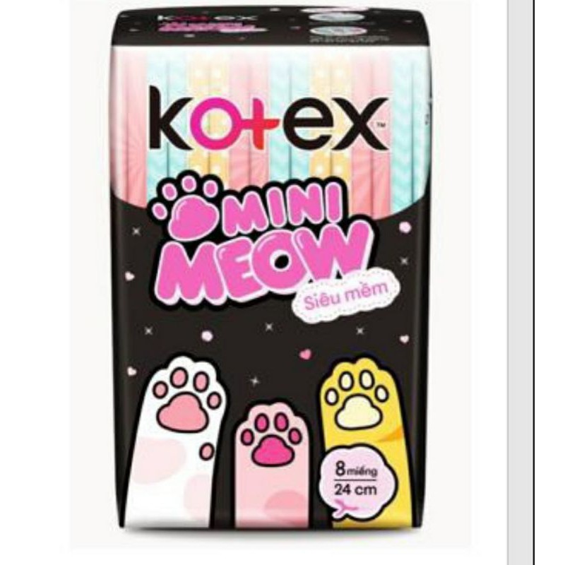Băng vệ sinh Kotex siêu mềm Meow
