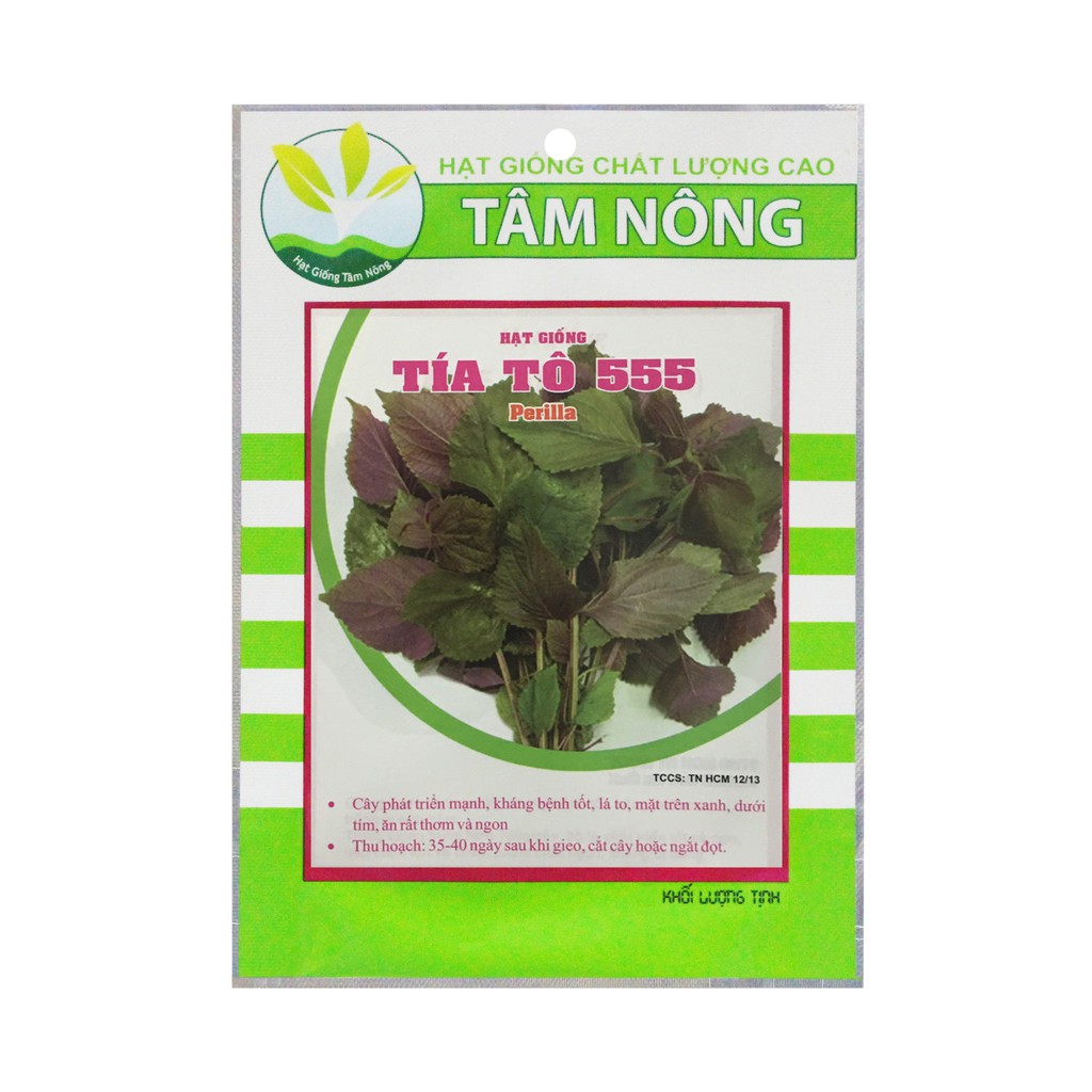 [Combo 3 Gói Hạt Giống] É Trắng (Rau Thơm Xả) + Tía Tô + Rau Quế