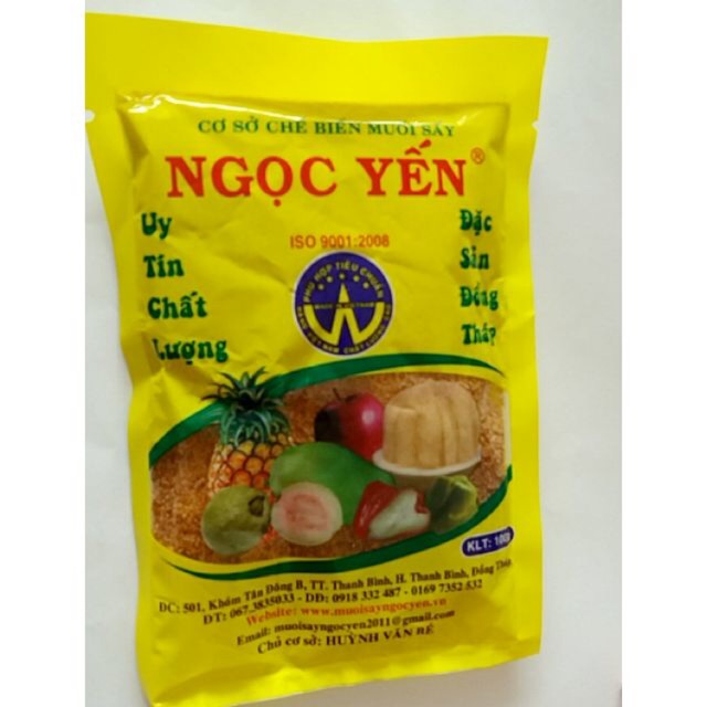 [Freeship] Muối sấy chấm hoa quả Ngọc Yến date mới