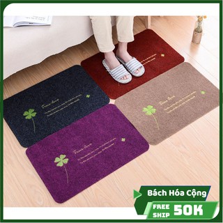 Thảm lau chân hình CỎ 4 LÁ