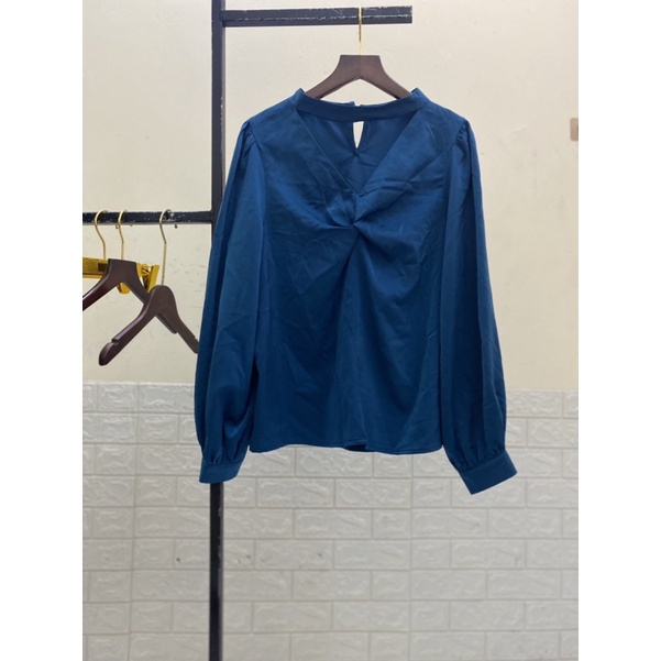 Xả - Áo sơ mi công sở cổ chocker  Quảng Châu cao cấp