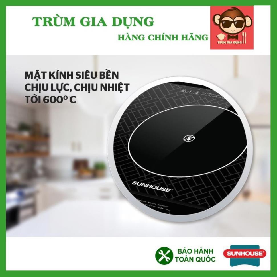 Bếp hồng ngoại đơn Sunhouse SHD6011, bếp hồng ngoại Sunhouse SHD6011, mặt bếp siêu bền