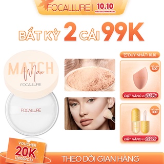 FOCALLURE Phấn phủ lì dạng bột kiểm soát dầu lâu trôi 10g