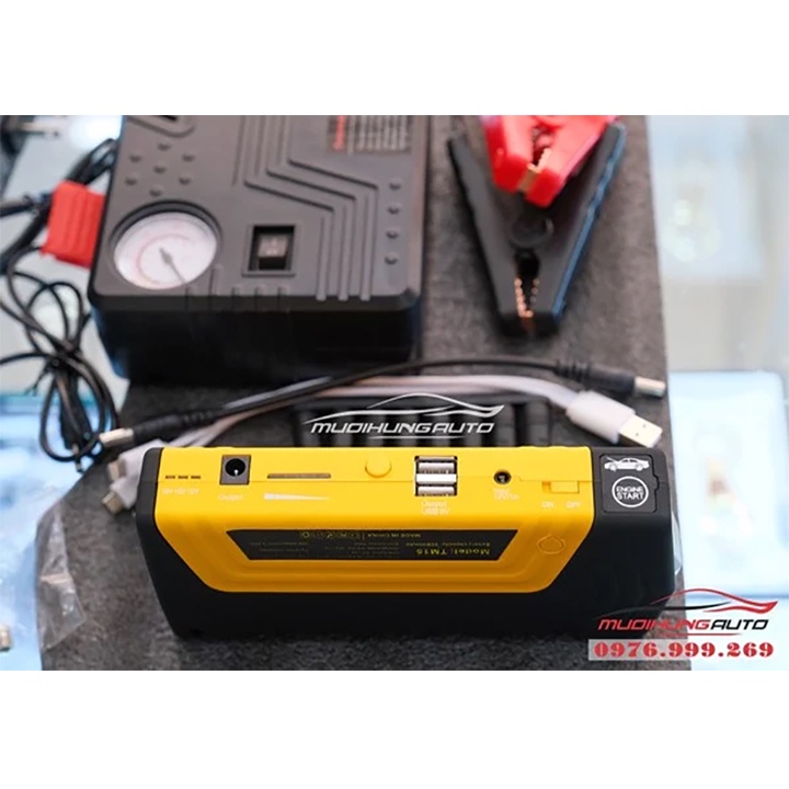 Bộ Kích Bình + Bơm Vỏ + Sạc Dự Phòng Cứu Hộ Khẩn Cấp Dành Cho Xe Hơi High Power D28A