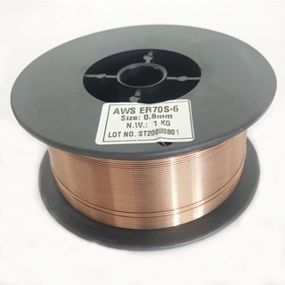 Cuộn dây hàn lõi thuốc 1kg 0.8mm hàn inox cho máy hàn mig dùng khí