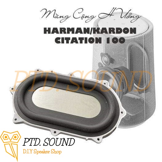 Màng loa cộng hưởng bass Citation 100 . Cộng hưởng chữ nhật 102*75mm chế loa siêu bass Citaion100 từ PTD Sound