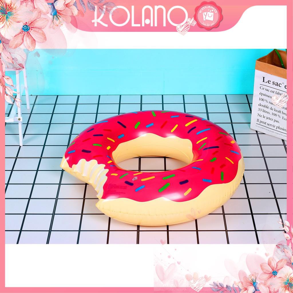 Phao bơi trẻ em KOLANO size 60 cm cho bé tập bơi an toàn hình bánh vòng Donut dễ thương SS-001301