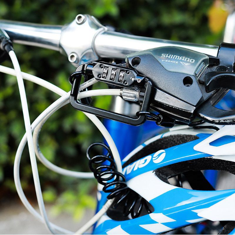 Khóa dây nón bảo hiểm xe đạp chống trộm 3 chữ số