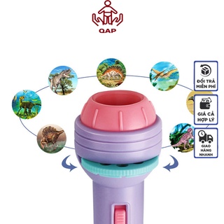 Đồ chơi đèn pin chiếu hình 3D đèn chiếu 80 hình-QAP