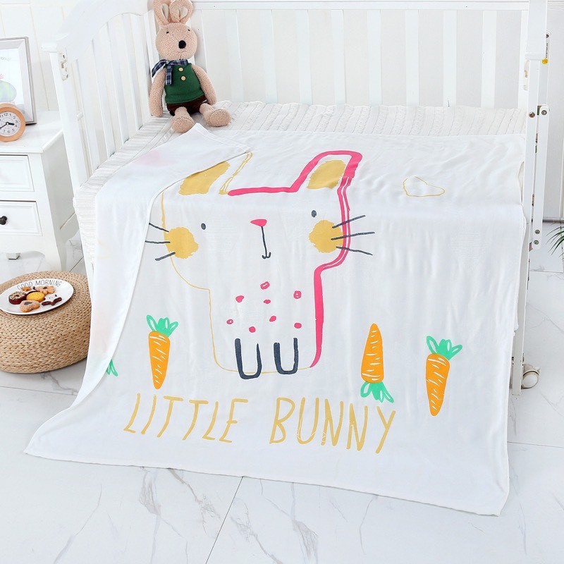 CHĂN LỤA Cotton Hè Thu Aden Siêu Mềm Cho Bé ⚡️FREESHIP⚡️