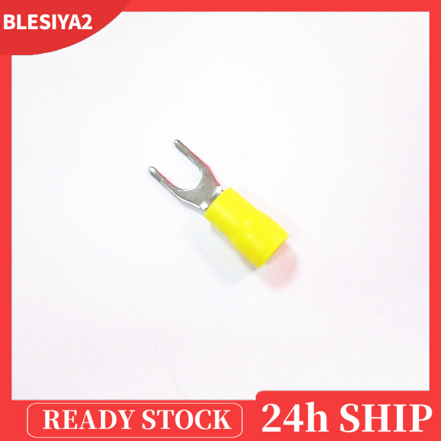 [BLESIYA2]150pcs Crimping Wire Spade Fork Terminal Connector U Shape SV2-3.2