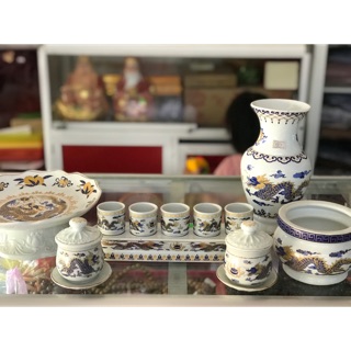 Combo đồ thờ cúng rồng xanh