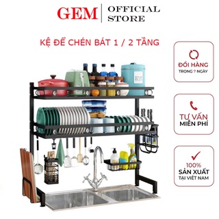 Giá úp bát - kệ để chén đĩa thông minh trên bồn rửa bát sơn tĩnh điện cao cấp